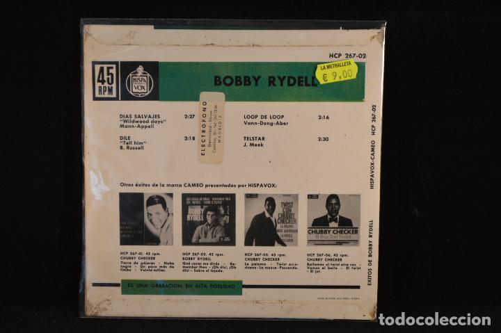 Discos de vinilo: BOBBY RYDELL - DIAS SALVAJES +3 - EP - Foto 2