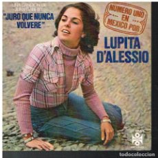Discos de vinilo: LUPITA D'ALESSIO - JURO QUE NUNCA VOLVERE / CAMINANDO CON LOS GITANOS - SINGLE 1978