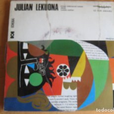 Discos de vinilo: JULIAN LEKUONA EP EDIGSA HERRI GOGOA 1968 ERREGE BALTAXARREN BALADA +2 CON HOJA CON LETRAS - FOLK