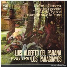 Discos de vinilo: LUIS ALBERTO DEL PARANA - ALMA LLANERA / VOY P'AL PUEBLO / LA BARCA + 1 - EP 1966