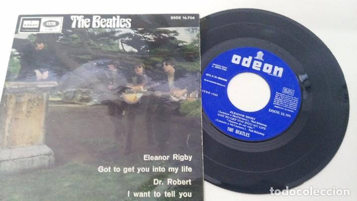 Discos de vinilo: disco antiguo de los the beatles eleanor - Foto 4