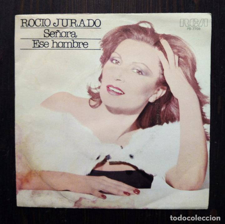 Discos de vinilo: SINGLE ROC&Iacute;O JURADO - SE&Ntilde;ORA - RCA 1980. - Foto 1