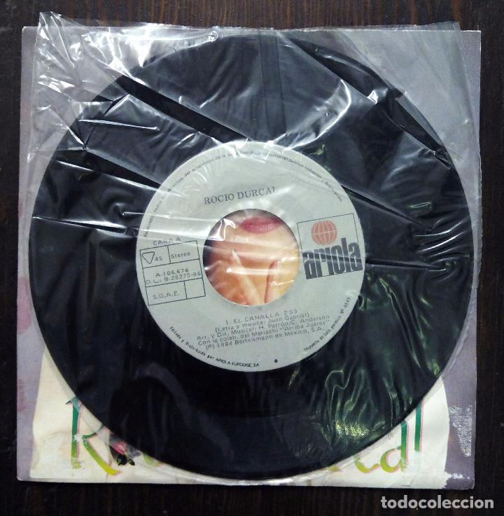Discos de vinilo: SINGLE ROC&Iacute;O D&Uacute;RCAL - EL CANALLA - ARIOLA 1984. - Foto 3