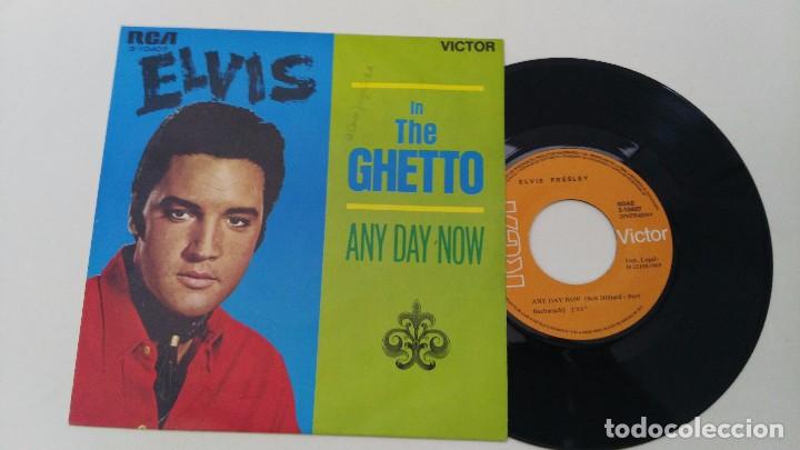 Discos de vinilo: disco antiguo elvis  in the ghetto - Foto 1