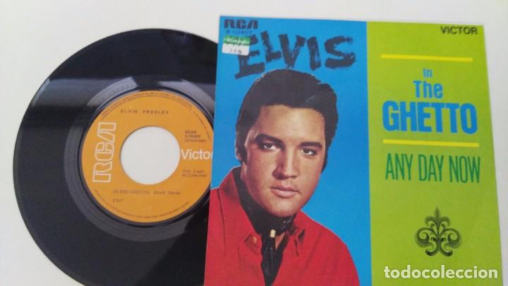 Discos de vinilo: disco antiguo elvis  in the ghetto - Foto 2