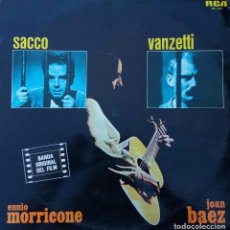 Discos de vinilo: SACCO & VANZETTI. ENNIO MORRICONE, JOAN BÁEZ. LP ESPAÑA BANDA SONORA. Lote 87512980