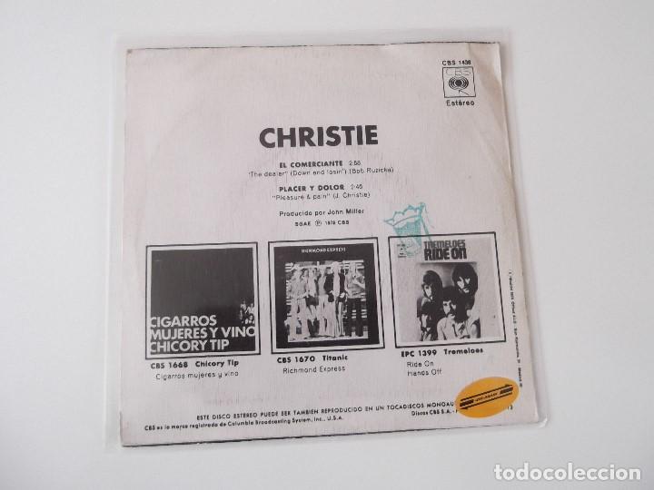 Discos de vinilo: CHRISTIE - El comerciante - Foto 2