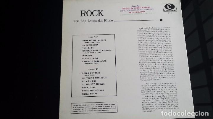 Discos de vinilo: LP LOS LOCOS DEL RITMO: ROCK CON LOS LOCOS DEL RITMO - Foto 2