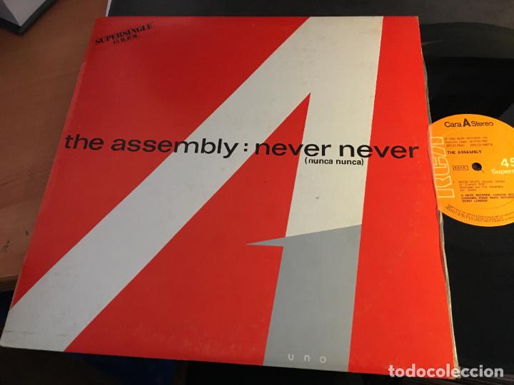 Discos de vinilo: THE ASSEMBLY (NEVER NEVER) MAXI SINGLE (B-30) - Foto 1
