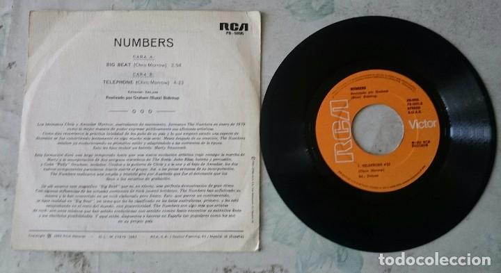 Discos de vinilo: Numbers: Big beat / Telephone (Rca 1982) - Foto 2