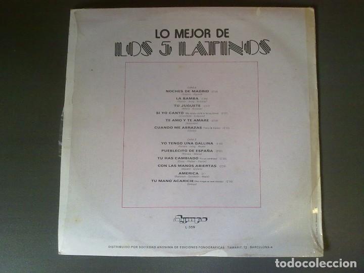 Discos de vinilo: LO MEJOR DE LOS 5 LATINOS - Foto 2