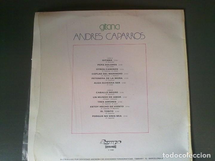 Discos de vinilo: ANDRES CAPARROS-GITANA - Foto 2