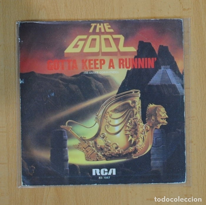 Discos de vinilo: THE GODZ - GOTTA KEEP A RUNNIN / GO AWAY - SINGLE - Foto 1