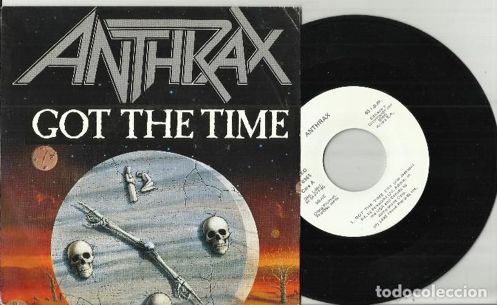 Discos de vinilo: ANTHRAX single promocional GOT THE TIME ESPA&Ntilde;A-1990 - Foto 1