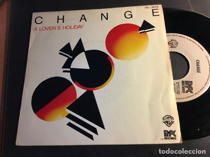 Discos de vinilo: CHANGE ( A LOVERS HOLIDAY) SINGLE ESPA&Ntilde;A (EPI7) - Foto 1