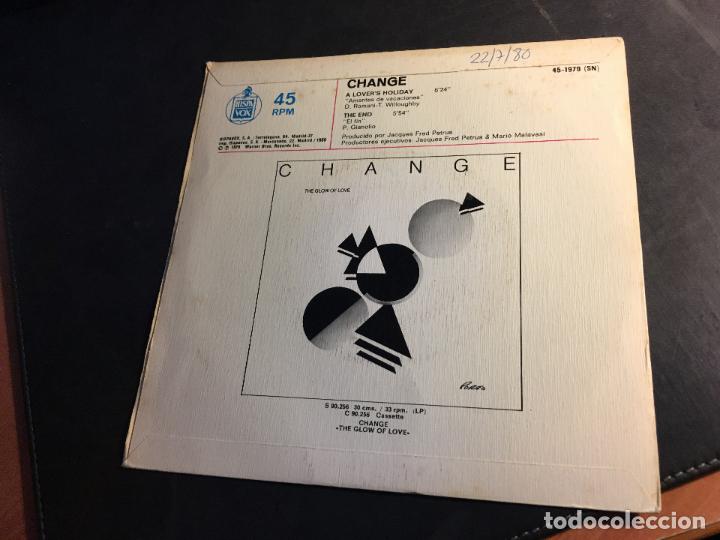 Discos de vinilo: CHANGE ( A LOVERS HOLIDAY) SINGLE ESPA&Ntilde;A (EPI7) - Foto 3