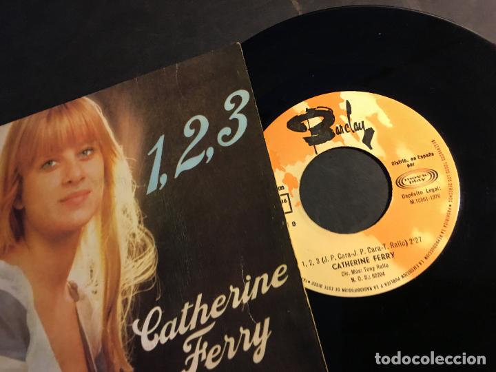 Discos de vinilo: CATHERINE FERRY (1, 2, 3) SINGLE ESPA&Ntilde;A (EPI7) - Foto 2