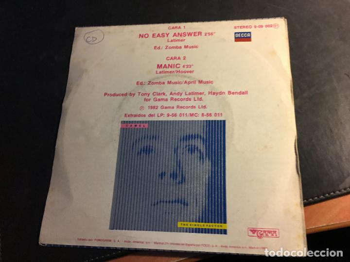 Discos de vinilo: CAMEL  LOTE 2 SINGLE ESPA&Ntilde;A (EPI7) - Foto 3