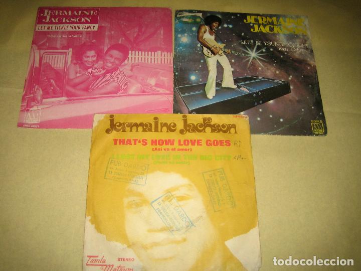 Discos de vinilo: JERMAINE JACKSON - LOTE DE TRES SINGLES - Foto 1