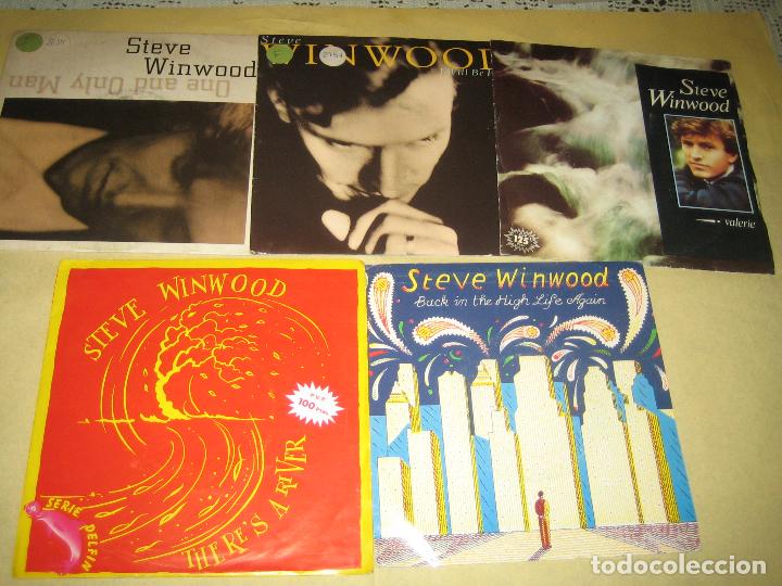 Discos de vinilo: STEVE WINWOOD  - LOTE DE 5 SINGLES - Foto 1