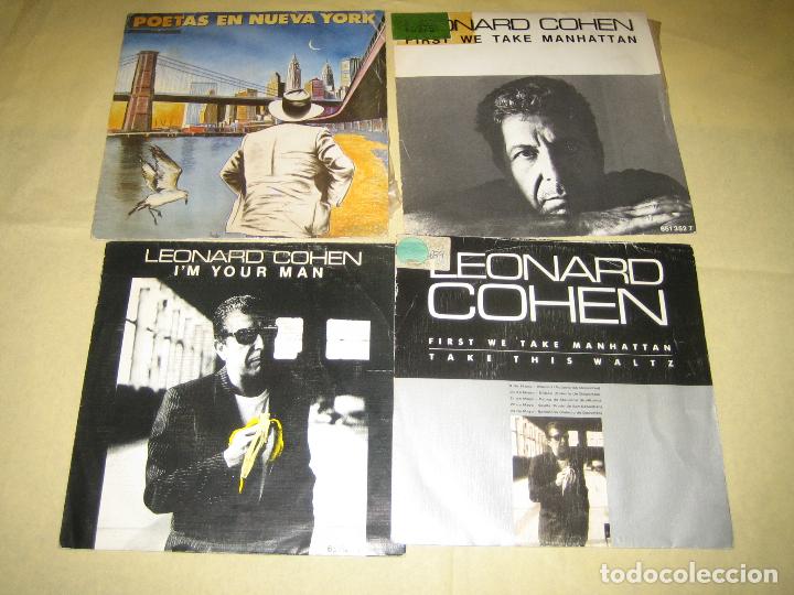 Discos de vinilo: LEONARD COHEN - LOTE DE 9 SINGLES - Foto 1