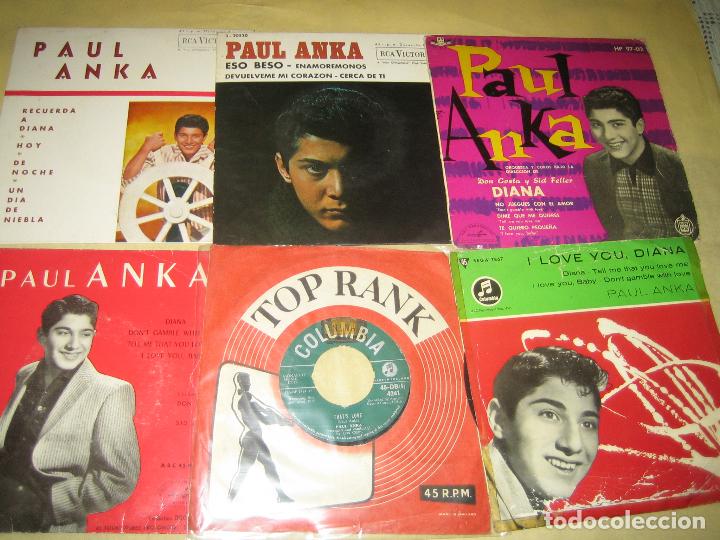 Discos de vinilo: PAUL ANKA  - LOTE DE 18 SINGLES - Foto 2
