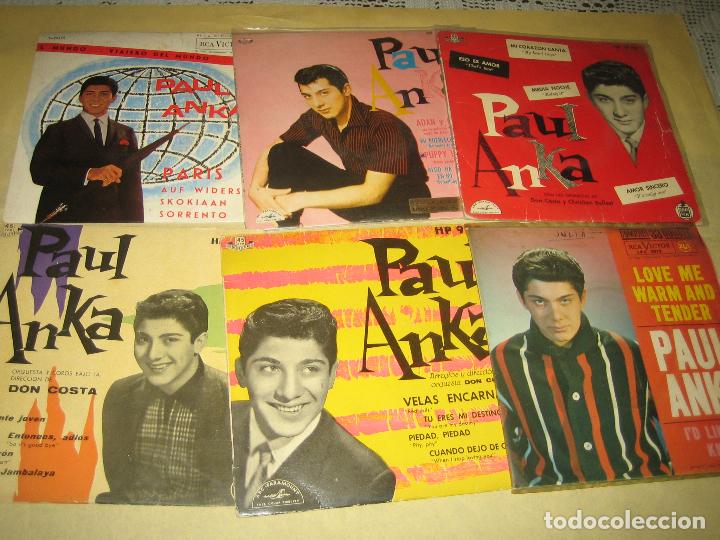 Discos de vinilo: PAUL ANKA  - LOTE DE 18 SINGLES - Foto 3