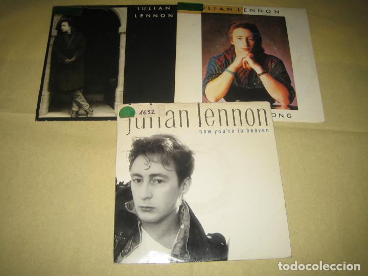 Discos de vinilo: JULIAN LENNON  - LOTE DE 3 SINGLES - Foto 1