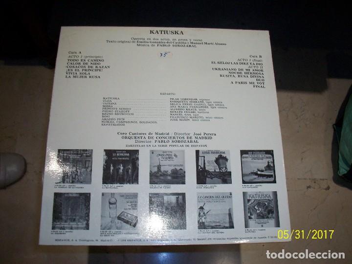 Discos de vinilo: KATIUSKA- PABLO SOROZABAL - Foto 2