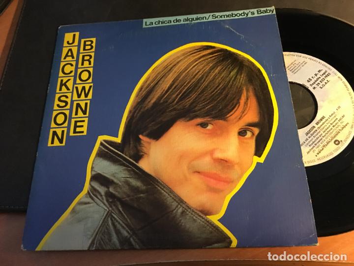 Discos de vinilo: JACKSON BROWNE LOTE 3 SINGLE ESPA&Ntilde;A (EPI8) - Foto 2