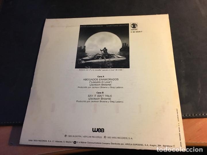 Discos de vinilo: JACKSON BROWNE LOTE 3 SINGLE ESPA&Ntilde;A (EPI8) - Foto 5