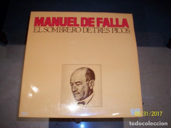 Discos de vinilo: MANUEL DE FALLA-EL SOMBRERO DE TRES PICOS - Foto 1