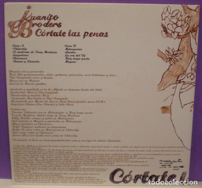 Discos de vinilo: Juanito Broders - C&oacute;rtate Las Penas - LP Gatefold - Foto 2
