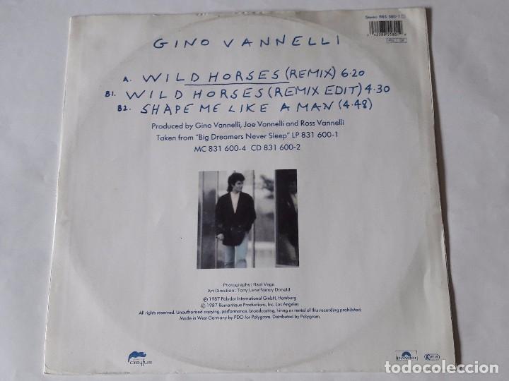 Discos de vinilo: Gino Vannelli - Wild Horses - 1987 - Foto 2