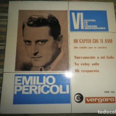 Discos de vinilo: EMILIO PERCOLI - HO CAPITO CHE TI AMO EP - ORIGINAL ESPAÑOL - VERGARA RECORDS 1964 - MONOAURAL -