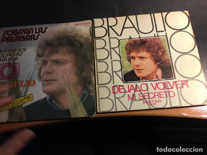 Discos de vinilo: BRAULIO LOTE 2 SINGLE ESPA&Ntilde;A (EPI8) - Foto 1