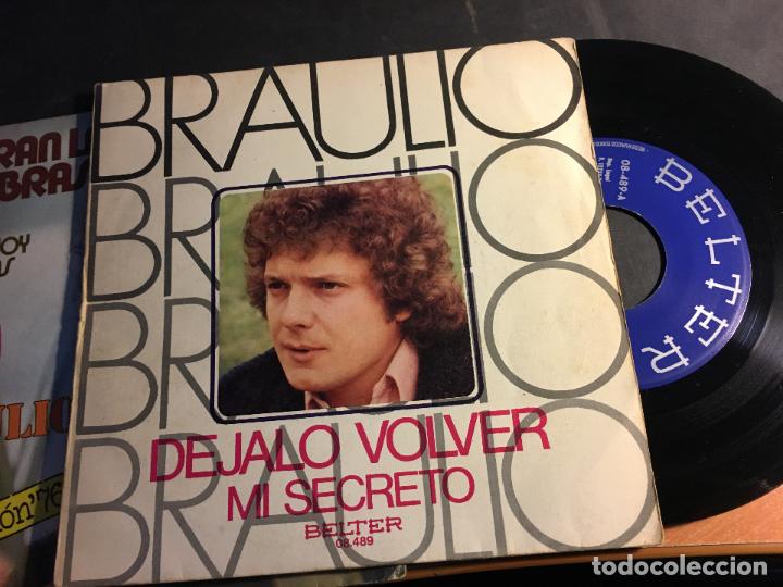 Discos de vinilo: BRAULIO LOTE 2 SINGLE ESPA&Ntilde;A (EPI8) - Foto 2