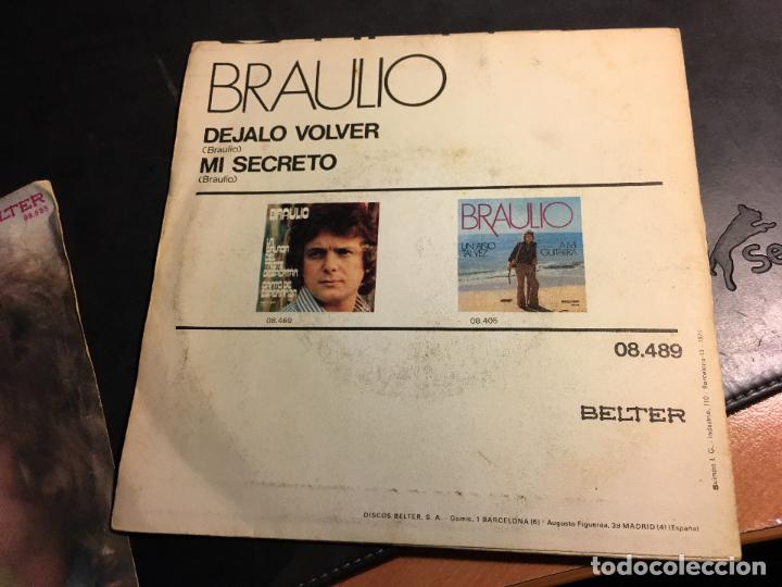 Discos de vinilo: BRAULIO LOTE 2 SINGLE ESPA&Ntilde;A (EPI8) - Foto 3