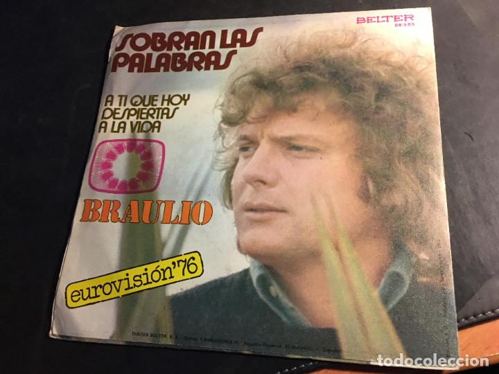 Discos de vinilo: BRAULIO LOTE 2 SINGLE ESPA&Ntilde;A (EPI8) - Foto 5