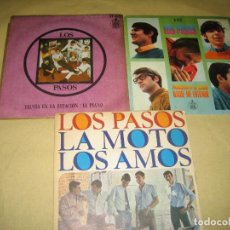 Discos de vinilo: LOS PASOS - LOTE DE 3 SINGLES - . Lote 88926840