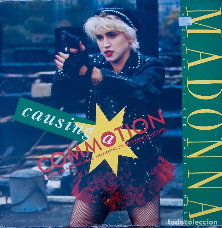 Discos de vinilo: MADONNA CAUSING A COMMOTION, MAXI SINGLE ESPA&Ntilde;A 4 TEMAS - Foto 1
