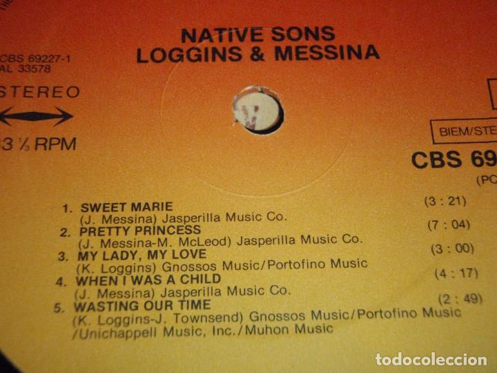 Discos de vinilo: LOGGINS & MESSINA - NATIVE SONS 1976-HOLANDA LP CBS - Foto 6
