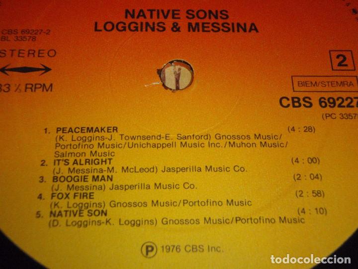 Discos de vinilo: LOGGINS & MESSINA - NATIVE SONS 1976-HOLANDA LP CBS - Foto 7