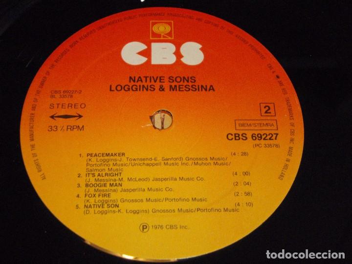 Discos de vinilo: LOGGINS & MESSINA - NATIVE SONS 1976-HOLANDA LP CBS - Foto 8