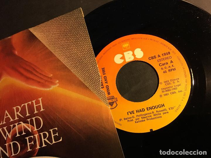 Discos de vinilo: EARTH WIND AND FIRE (IVE HAD ENOUGH) SINGLE ESPA&Ntilde;A (EPI8) - Foto 2