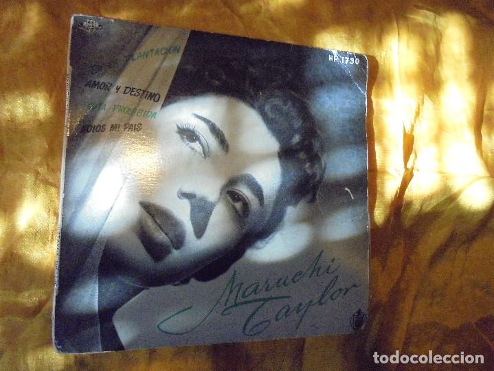 Discos de vinilo: MARUCHI  TAYLOR.  EN LA PLANTACION  +  3 .  EP.   HISPAVOX.   IMPECABLE - Foto 1