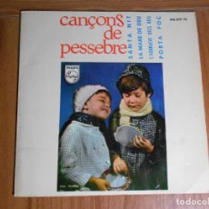 Discos de vinilo: CANÇONS DE PESSEBRE (ESCOLANIA DE NTRA. SRA. DE POMPEIA - 1965) INCLUYE DIPTICO CON LAS CANCIONES. Lote 89179944