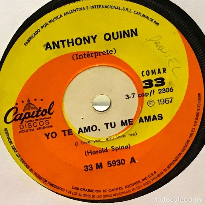 Discos de vinilo: Sencillo argentino de Anthony Quinn año 1967 - Foto 1 - 89226648