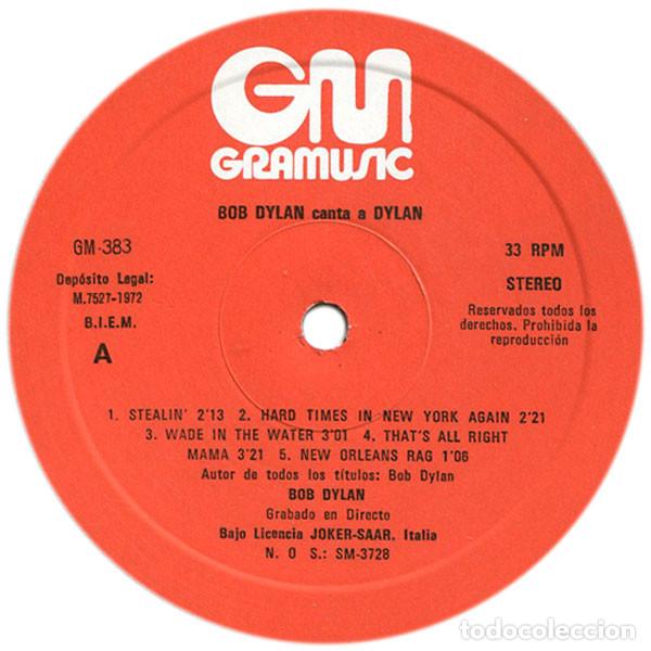 Discos de vinilo: Bob Dylan &lrm;-Canta A Dylan - Foto 2