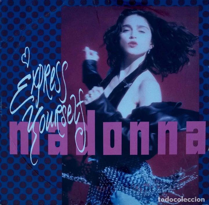 Discos de vinilo: MADONNA, EXPRESS YOURSELF. MAXI SINGLE ALEMANIA 2 TEMAS - Foto 1